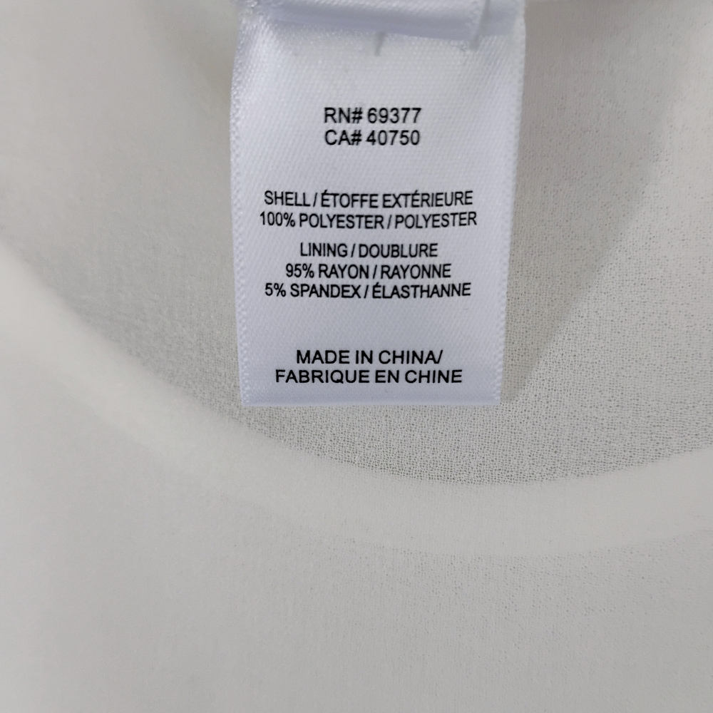 Wynne Layer Size XL Floral Midi Dress in Blue and White 2 Pieces Sheer Overlay - Picture 4 of 14